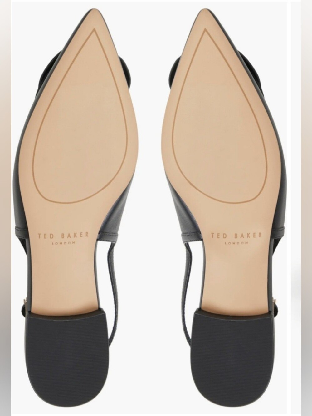 NWOB Ted Baker London Lili Rose Pointed Toe Slingbacks Flat. Size 6.5 - Picture 3 of 15